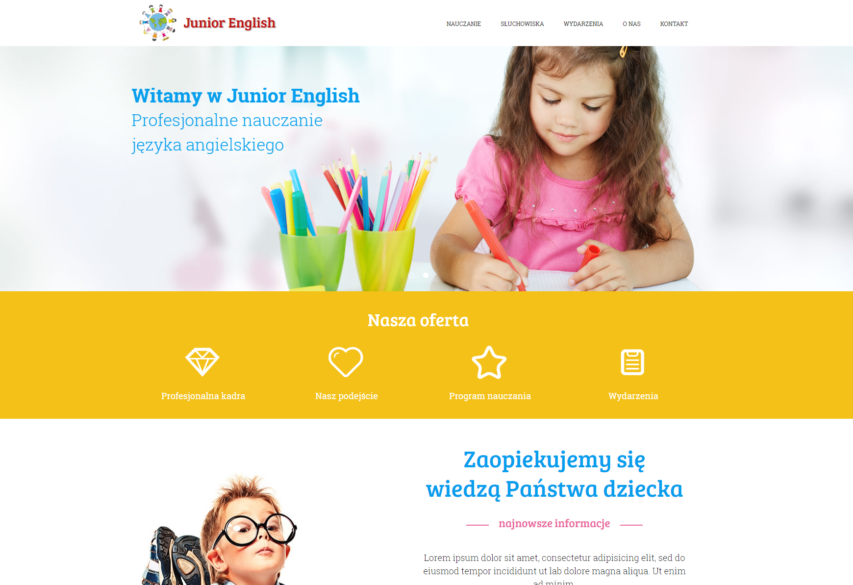 juniorenglish.edu.pl CMS